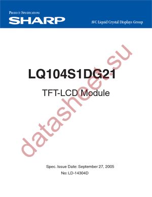 LQ104S1DG21 datasheet  